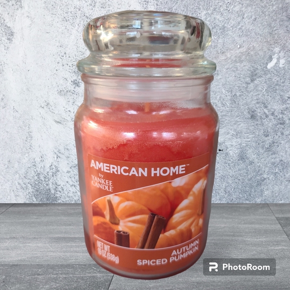 American Home by Yankee Candle Autumn Spiced Pumpkin 19oz Never Burned - Picture 1 of 2